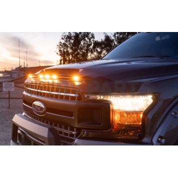Auto Ventshade Bug Shield - Thermoplastic Olefin (TPO) Black Textured Matte - 753166-1