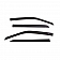 Auto Ventshade (AVS) Rainguard - Matte Black ABS Thermoplastic Set Of 4 - 774080