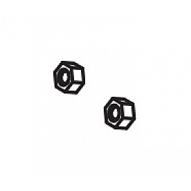 Wheel Master Wheel Simulator Jam Nut for 16 Inch - 8 Lug/ 4 Hand Hole Front - 9074F