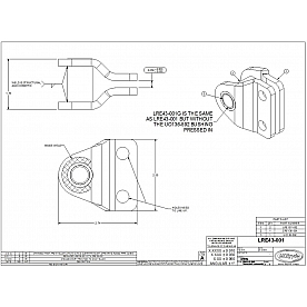 MOR/ryde Helper Spring Axle Bracket LRE43-001