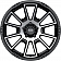 American Racing Wheels AR933 - 20 x 9 Black With Natural Face - AR93329077518