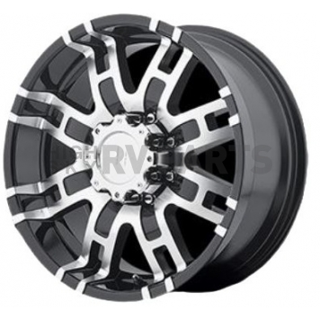 American Racing Wheels HE835 - 17 x 8 Black With Natural Face - HE83578055300