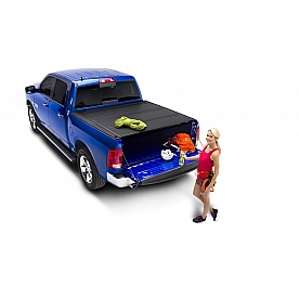BAK Industries Hard Folding Tonneau Cover Hard Folding Black Matte Aluminum - 448203RB