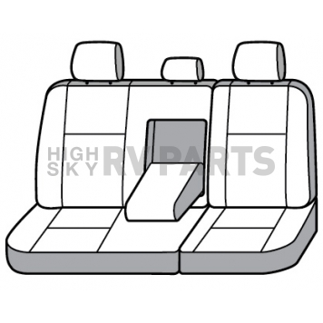 Covercraft Seat Cover Duck Weave fabric Gravel Single - GTD4190CAGY-2