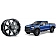 Cragar Wheel 904B Fury I - 20 x 9  Black With Natural Accents - 2022392731