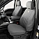Covercraft Seat Cover Duck Weave Fabric Gravel Single - SSC3484CAGY