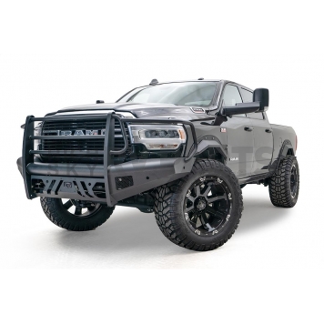 Fab Fours Bumper Premium 1-Piece Design Steel Black - DR19-Q4460-1-2