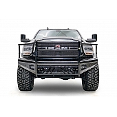Fab Fours Bumper 1-Piece Design Steel Black - DR19-S4460-1