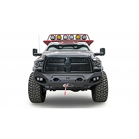 Fab Fours Bumper Vengeance 1-Piece Design Steel Black - DR19-X4451-1