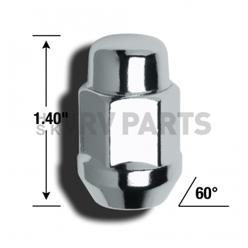 Gorilla Lug Nut 12x1.5 Chrome Plated Pack Of 100 - 41138-2