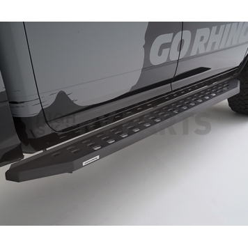 Go Rhino Running Board Black Textured Powder Coated Steel Stationary - 69410687PC-3