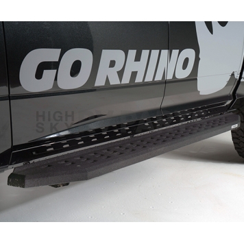 Go Rhino Running Board Black Textured Powder Coated Steel Stationary - 69410687T-3