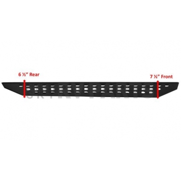 Go Rhino Running Board Black Textured Powder Coated Steel Stationary - 69410687T-4