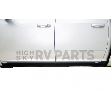 Bushwacker Rocker Panel Guard - Black Flat Matte Thermoplastic Olefin - 14064
