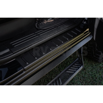 Bushwacker Rocker Panel Guard - Black Flat Matte Thermoplastic Olefin - 14064-6