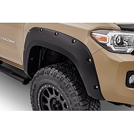 Bushwacker Fender Flare - Black Dura-Flex 2000 ABS Smooth Plastic Matte Set Of 2 - 30047-02