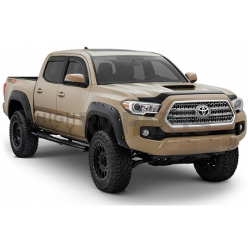 Bushwacker Fender Flare - Black Dura-Flex 2000 ABS Smooth Plastic Matte Set Of 4 - 30922-02-9
