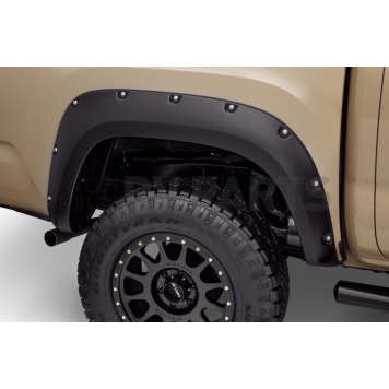 Bushwacker Fender Flare - Black Dura-Flex 2000 ABS Smooth Plastic Matte Set Of 4 - 30922-02-2