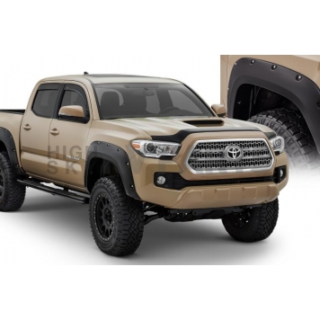 Bushwacker Fender Flare - Black Dura-Flex 2000 ABS Smooth Plastic Matte Set Of 4 - 30922-02-8