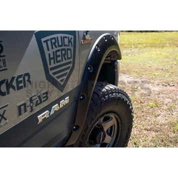 Bushwacker Fender Flare - Black ABS Smooth Plastic Matte Set Of 4 - 50930-02-6