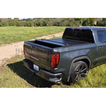 Leer Tonneau Cover Hard Folding Black Matte Fiberglass - 650137-5