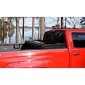 Lund International Tonneau Cover Hard Folding Black Vinyl Over Aluminum Panels - 969259