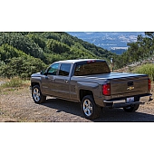 Leer Tonneau Cover Hard Folding Black Powder Coated Aluminum - 132873
