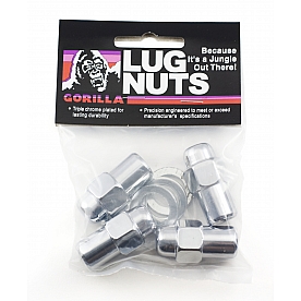 Gorilla Lug Nut 12x1.5 Chrome Plated Pack Of 4 - 73137B
