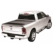 Roll-N-Lock Tonneau Cover Soft Manual Retractable Black Vinyl Adhered To Interlocking Aluminum Panels - LG448M