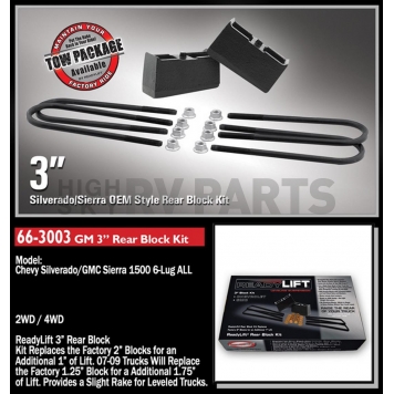 ReadyLIFT Leaf Spring Block Kit for 99 - 19 GM/Silverado/Sierra 1500 - 66-3003-2