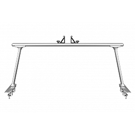 TracRac Ladder Rack 800 Pound Capacity Aluminum Silver Powder Coated - 27000XT
