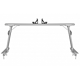 TracRac Ladder Rack 1000 Pound Capacity Aluminum Silver Powder Coated - 37005XT