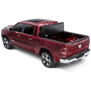 UnderCover Tonneau Cover Hard Folding Black Textured Matte Line-X Coated Aluminum - AX32004-1