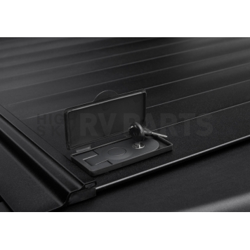 Retrax Tonneau Cover Hard Manual Retractable Black Matte Powder Coated Aluminum - 80235-6
