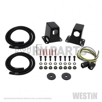 Westin Automotive Parking Aid Sensor Relocation Bracket - Black Steel Set Of 2 - 40-0015S-1