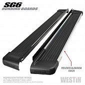Westin Automotive Running Board Polished Aluminum Stationary - 27-64760