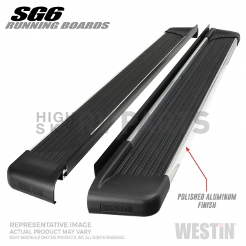 Westin Automotive Running Board Polished Aluminum Stationary - 27-64760