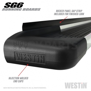 Westin Automotive Running Board Polished Aluminum Stationary - 27-64760-4