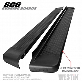 Westin Automotive Running Board Black Textured Aluminum Stationary - 27-64765