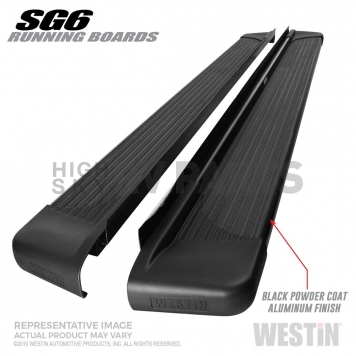 Westin Automotive Running Board Black Textured Aluminum Stationary - 27-64765