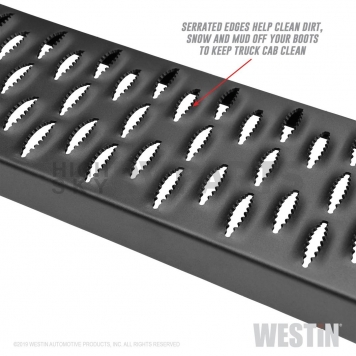 Westin Automotive Running Board Black Textured Powder Coated Steel Stationary - 27-74765-7