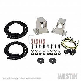 Westin Automotive Parking Aid Sensor Relocation Bracket - Silver Stainless Steel Set Of 2 - 45-0010S