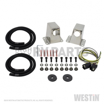 Westin Automotive Parking Aid Sensor Relocation Bracket - Silver Stainless Steel Set Of 2 - 45-0010S
