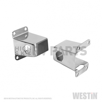 Westin Automotive Parking Aid Sensor Relocation Bracket - Silver Stainless Steel Set Of 2 - 45-0010S-2