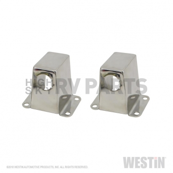 Westin Automotive Parking Aid Sensor Relocation Bracket - Silver Stainless Steel Set Of 2 - 45-0010S-3