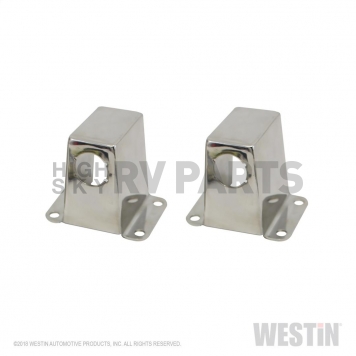 Westin Automotive Parking Aid Sensor Relocation Bracket - Silver Stainless Steel Set Of 2 - 45-0010S-3