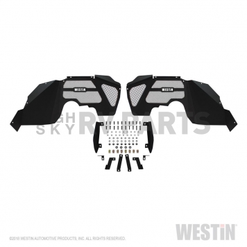 Westin Automotive Fender Well Liner Steel Black - Front Set Of 2 - 62-11005