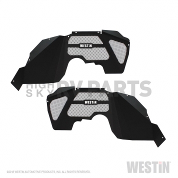 Westin Automotive Fender Well Liner Steel Black - Front Set Of 2 - 62-11005-6