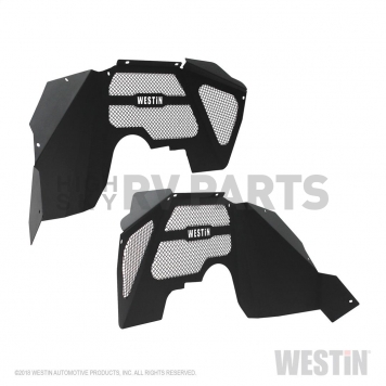 Westin Automotive Fender Well Liner Steel Black - Front Set Of 2 - 62-11005-7