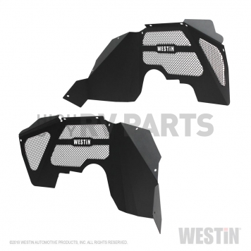 Westin Automotive Fender Well Liner Steel Black - Front Set Of 2 - 62-11005-8